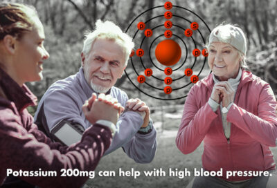 Potassium 200mg can help with high blood pressure
